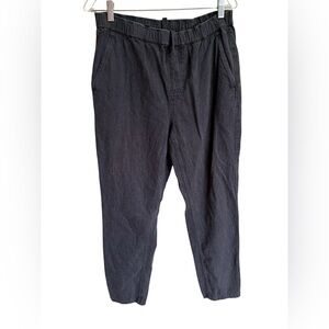 Outerknown Casual Pull-On Drawstring Pants with Pockets Gray hemp Cotton